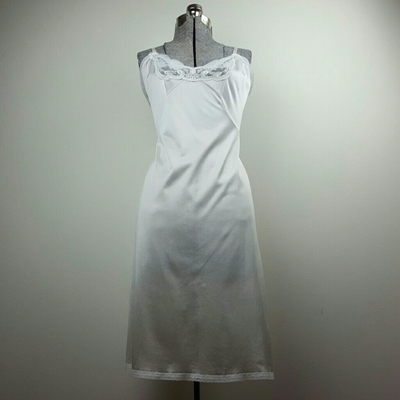 vintage white slip dress